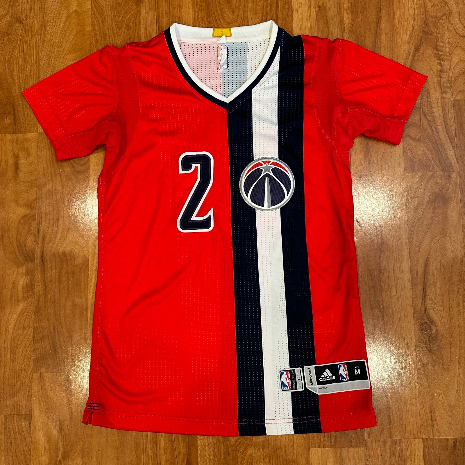 John Wall Washington Wizards Game Issued Jersey Adidas NBA Baltimore Pride