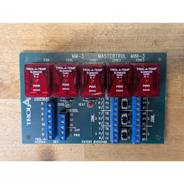 Honeywell Trol-A-Temp MM-3 Mini Zone Panel 422044