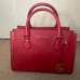 Michael Kors suede red handbag