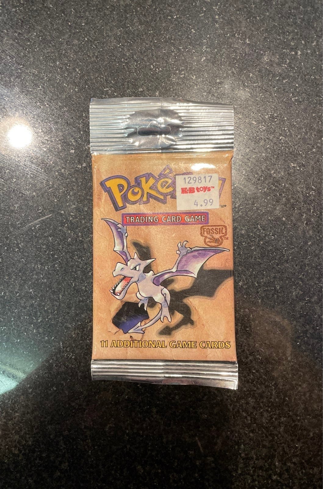 SEALED Pokemon Areodactyl Fossil Booster Pack