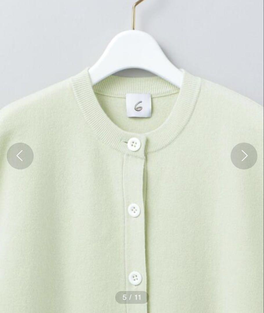Brand New】6(ROKU) COTTON WOOL KNIT PONCHO Sweater Vests
