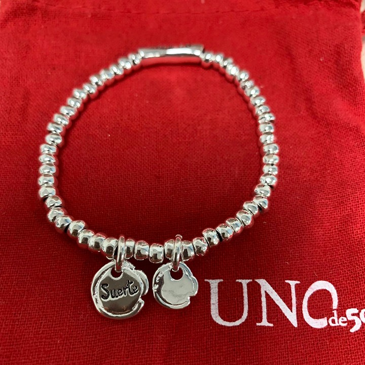 UNO de 50 Suerte LOVE BRACELET leather Jewelry silver plated