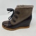 UGG Alasdair Waterproof Suede Sheepskin Wedge Booties Women Size 7.5