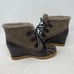 UGG Alasdair Waterproof Suede Sheepskin Wedge Booties Women Size 7.5