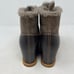 UGG Alasdair Waterproof Suede Sheepskin Wedge Booties Women Size 7.5