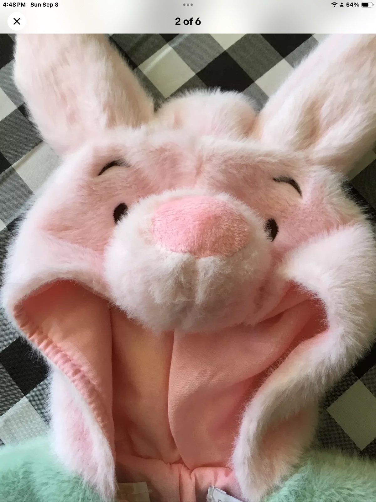 Pottery Barn piglet costume 6-12 Mo