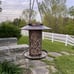 SWEETFULL Solar Bird Feeder for Outdoors Hanging, Metal Wild Bird Feeder