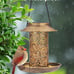 SWEETFULL Solar Bird Feeder for Outdoors Hanging, Metal Wild Bird Feeder