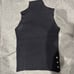 Authentic Excellent Condition HERMÈS Hermes Sleeveless Knit Dark Gray with Sellier Buttons