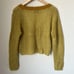Dannijo gold mohair deep v cropped knit sweater