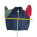 VTG St Johns Bay Colorblock Jacket Mens XL Blue/Red/Green Windbreaker Full Zip