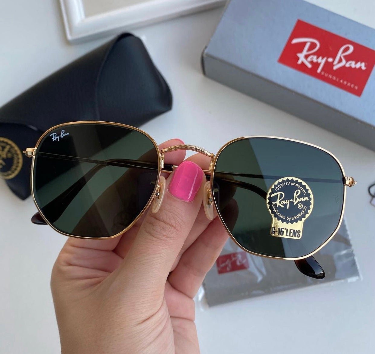 Rayban Hexagonal classic 54mm Sunglasses