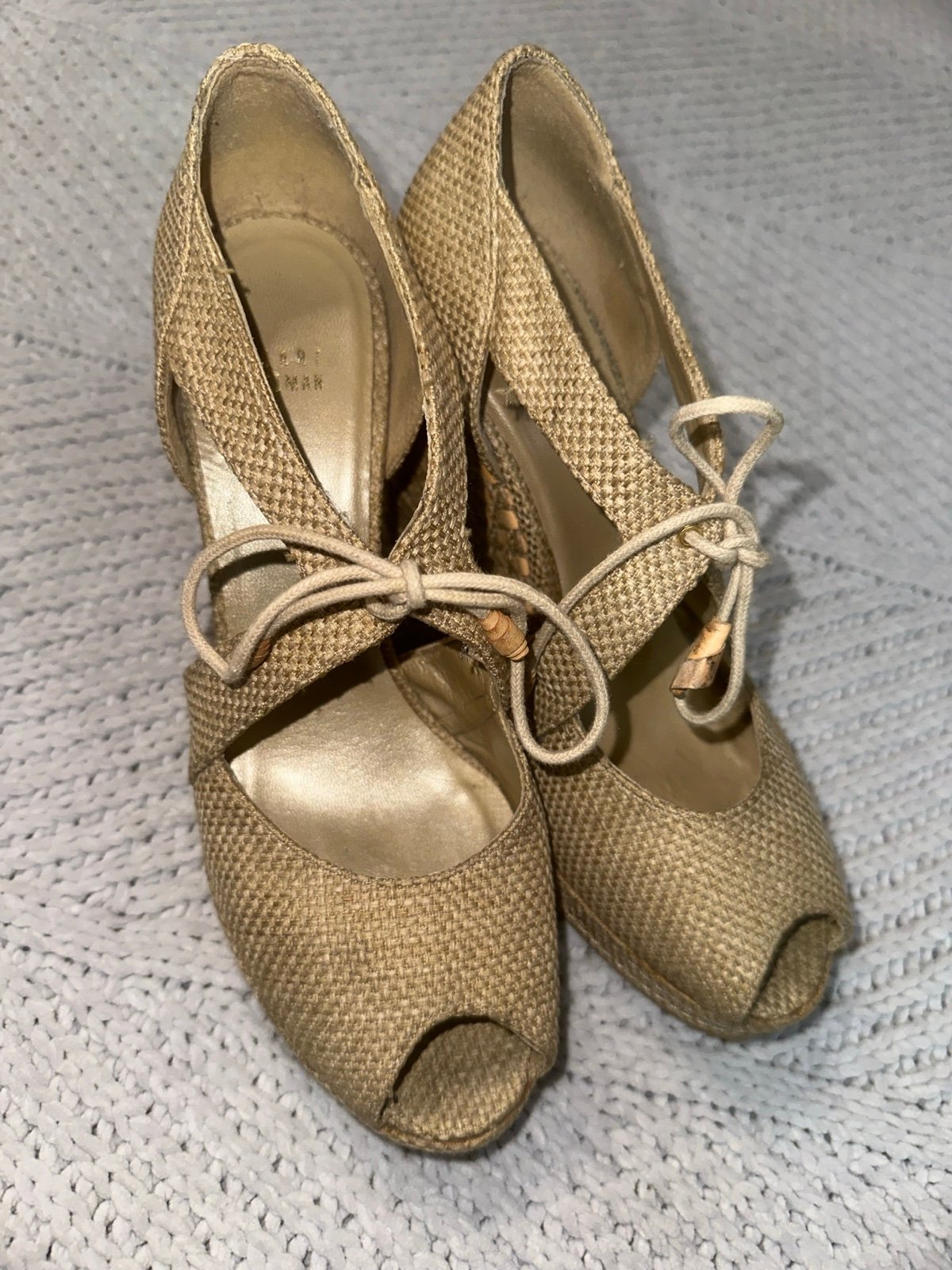 Stuart Weitzman Wedge Sandals Size 9