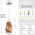 Leading Lighting Pendant Lamps Polished Nickel Finish 4.75 marbled milk glass