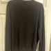 American Living 100% Cashmere V Neck Sweater Size L Black