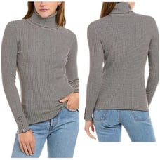 J MCLAUGHLIN ARLETTE TURTLENECK SWEATER S CLASSIC MODAL ELEVATED BASIC OFFICE