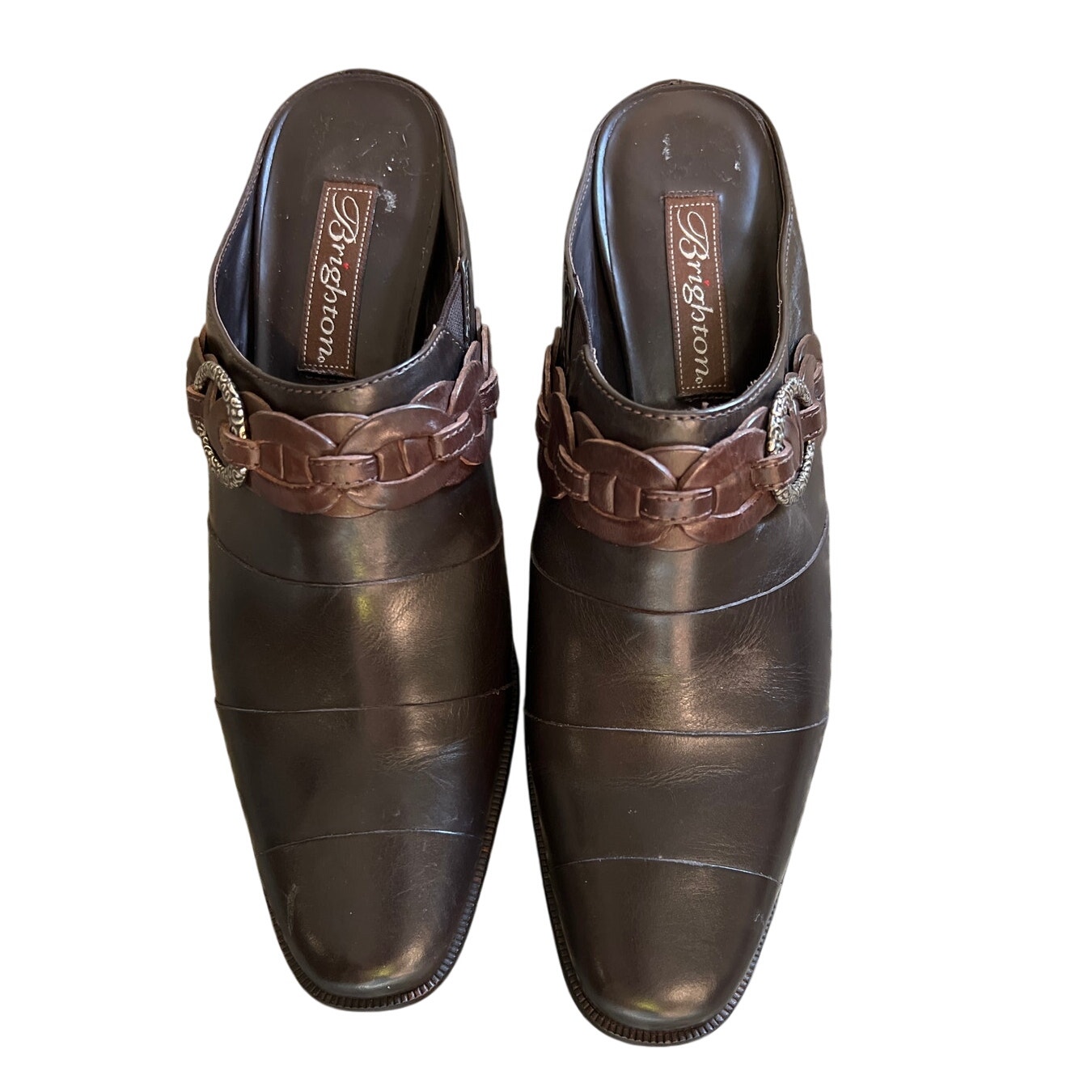 Brighton Women's Tamia Brown Size 7.5 Mule NWOT