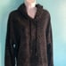 Rails Nico Black Flocked Cobra Hoodie Womens Size L Pullover