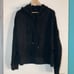 Rails Nico Black Flocked Cobra Hoodie Womens Size L Pullover