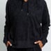 Rails Nico Black Flocked Cobra Hoodie Womens Size L Pullover
