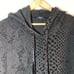 Rails Nico Black Flocked Cobra Hoodie Womens Size L Pullover