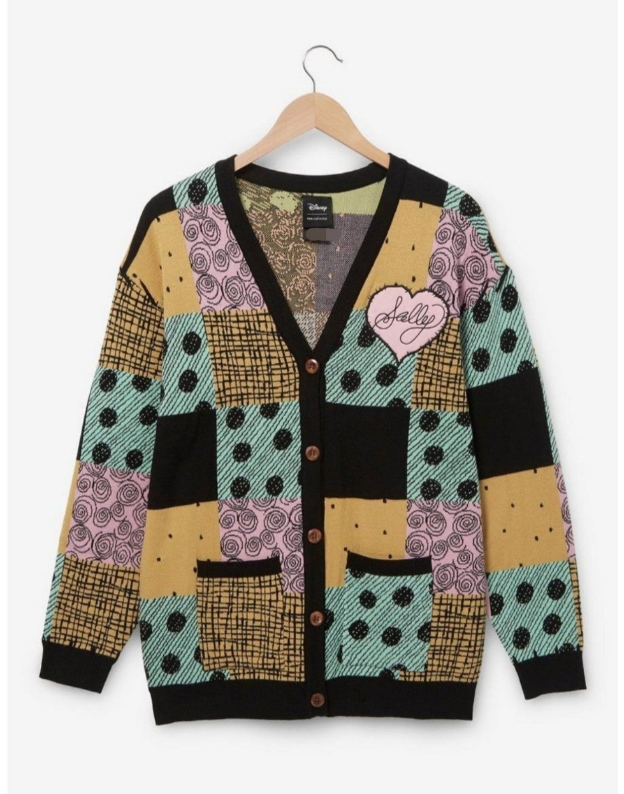 The Nightmare Before Christmas Sally Women's Patchwork Cardigan size MD