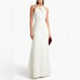 Marchesa Notte | Ivory Beaded Halter Neck Gown Size S
