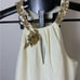 Marchesa Notte | Ivory Beaded Halter Neck Gown Size S