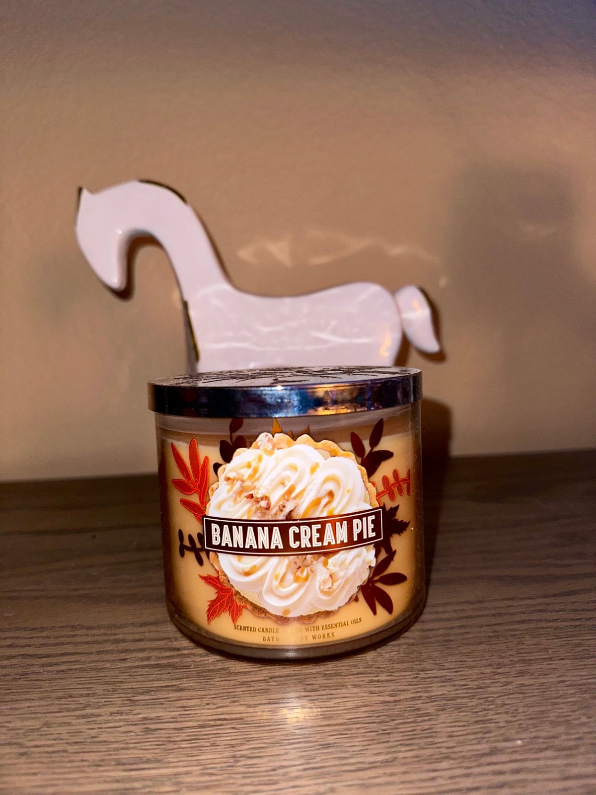 Banana Cream Pie 3 Wick Candle Bath and Body Works✨HTF/RARE✨
