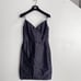 Jenny Yoo Collection 100% Silk Navy V Neck Surplice Sleeveless Cocktail Dress