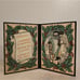 Vintage Abbey Press Christmas Glass Folding Card Suncatcher