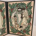 Vintage Abbey Press Christmas Glass Folding Card Suncatcher