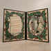 Vintage Abbey Press Christmas Glass Folding Card Suncatcher