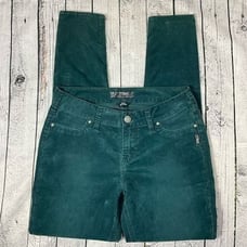 SILVER Suki Green Corduroy Jeggings