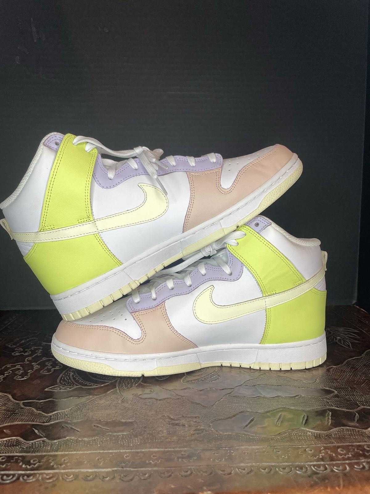 Nike Dunk High DD1869 108 Cashmere Lemon Twist White Purple Peach - Womens 11