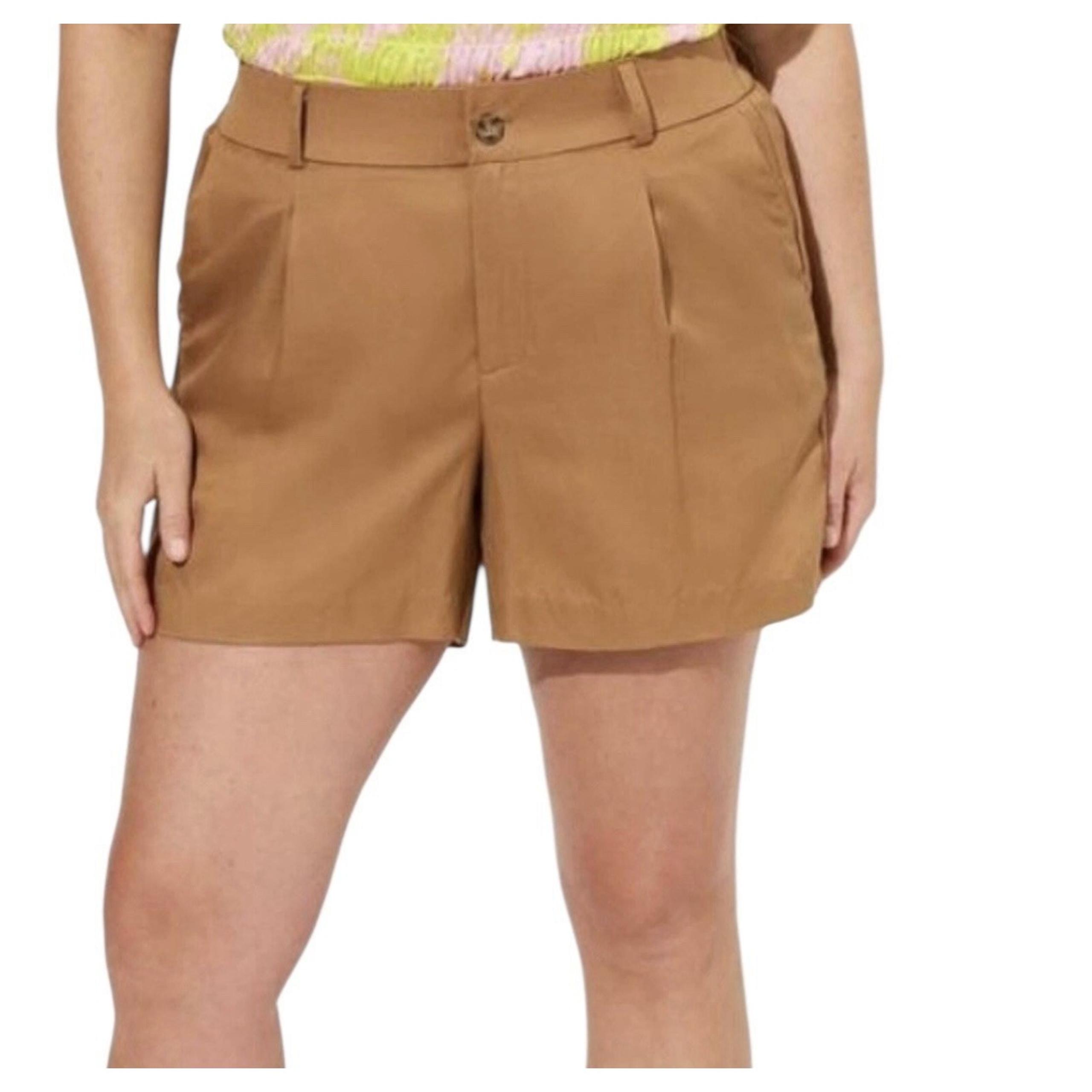 TORRID Shorts Women Size 22 Linen Blend High Waisted Breezy Beach Vacation New
