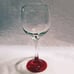 Mid-Century Red Footed Wine, Goblet, and