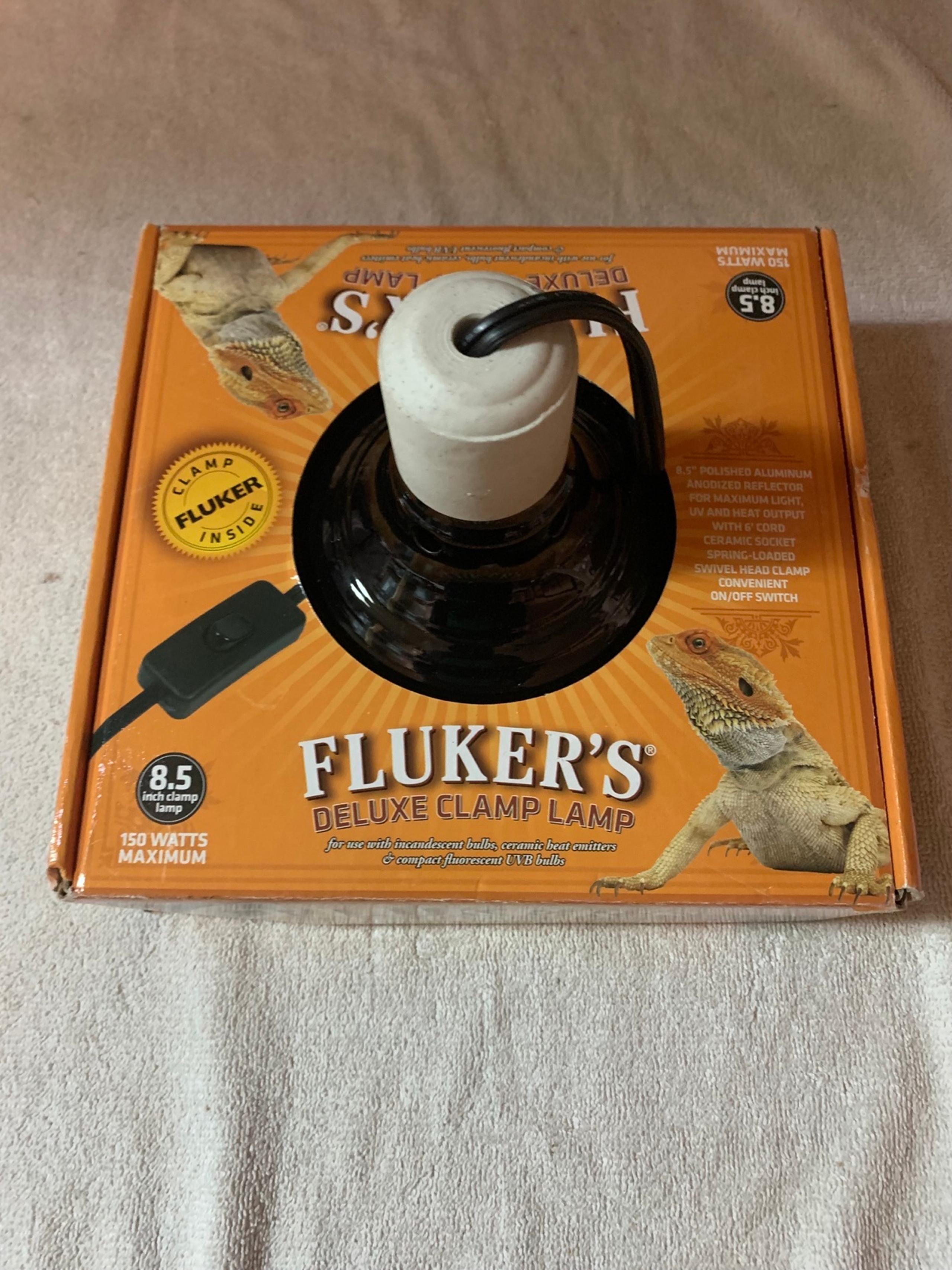 Repta-Clamp Lamp with Switch for Reptiles, 8.5"

Open box original box