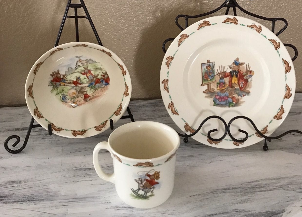 Royal Doulton 3pc Child’s Set BUNNYKINS