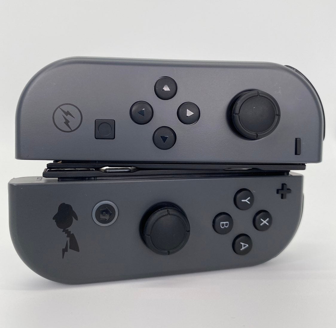 Custom pikachu gray joy cons for switch