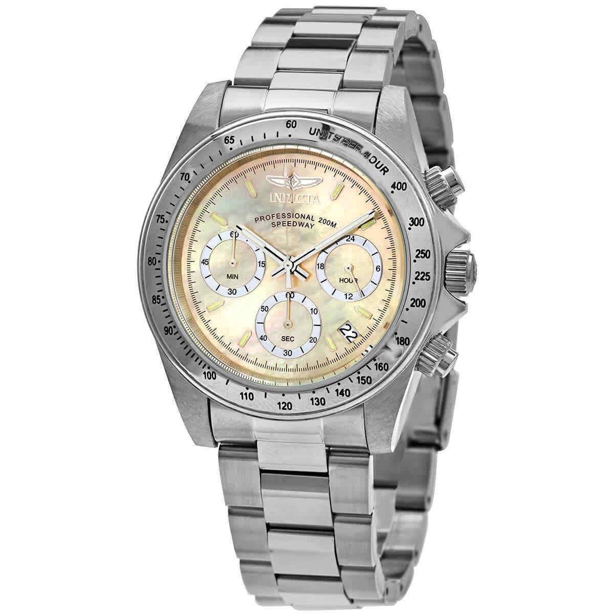 Invicta Men’s Speedway Chronograph Mother of Pearl Dial Watch