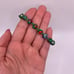 Vintage Millefiori Green Murano Glass Bracelet