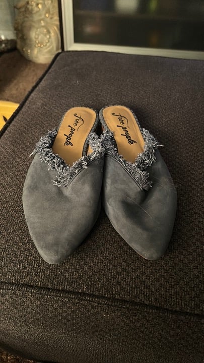 Free People Newport Fringe Mules