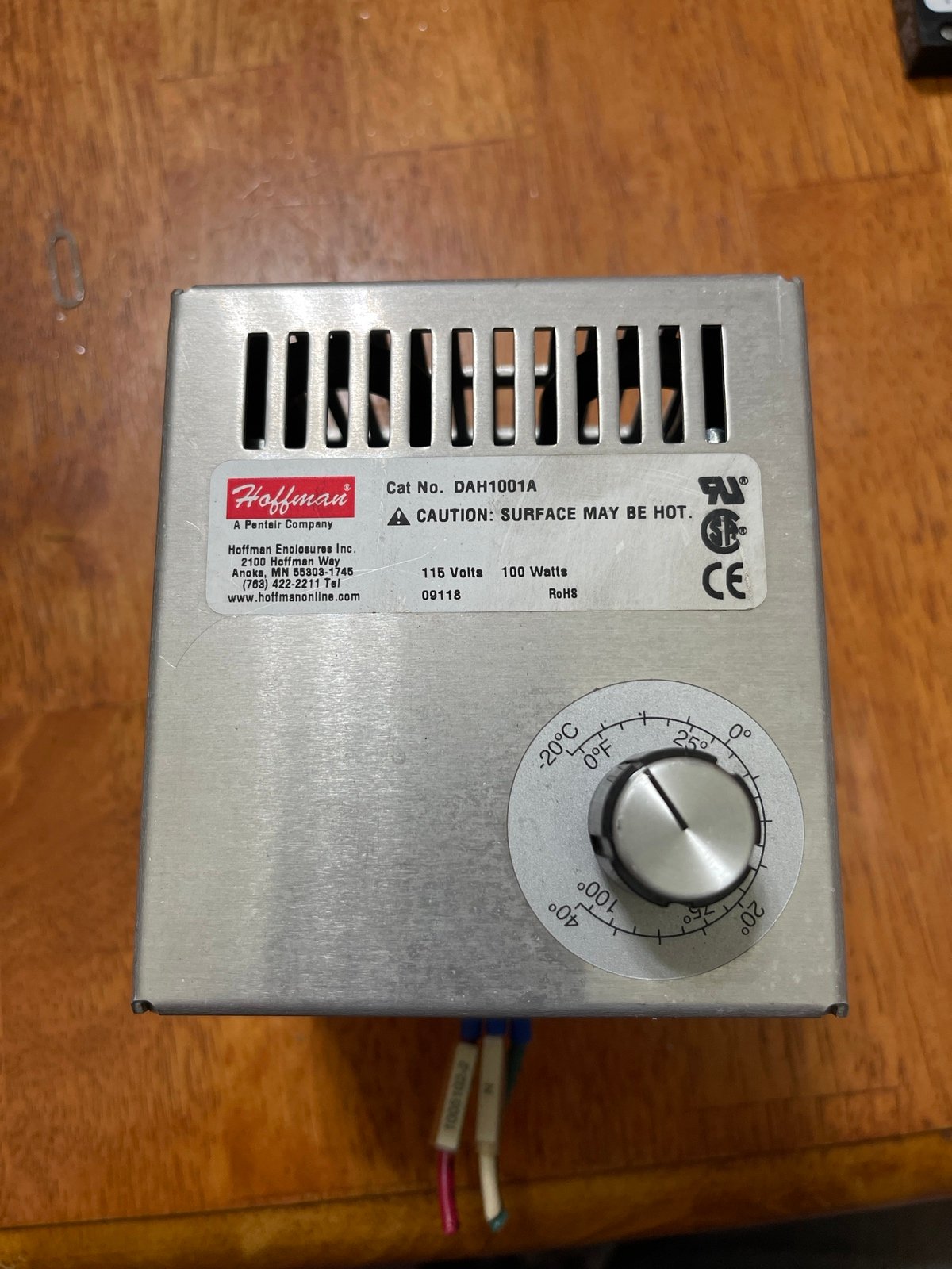 HOFFMAN DAH1001A Electric Heater, 100 watt 115v 50/60Hz Aluminum