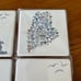 Love Rocks Maine Stone Coasters