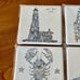Love Rocks Maine Stone Coasters