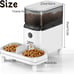 WiFi-Enabled Automatic Cat Feeder for Two Cats, Dual Power, App Control
