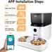 WiFi-Enabled Automatic Cat Feeder for Two Cats, Dual Power, App Control