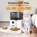 WiFi-Enabled Automatic Cat Feeder for Two Cats, Dual Power, App Control