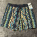 Billabong Board Shorts Mens Extra Large 35 Blue Striped Hybrid Drawstring NEW